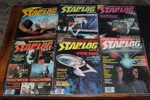 STARLOG Magazine lot of 6 - #8, 14, 16, 18, 25, 30 ~ Star Trek, Star Wars etc