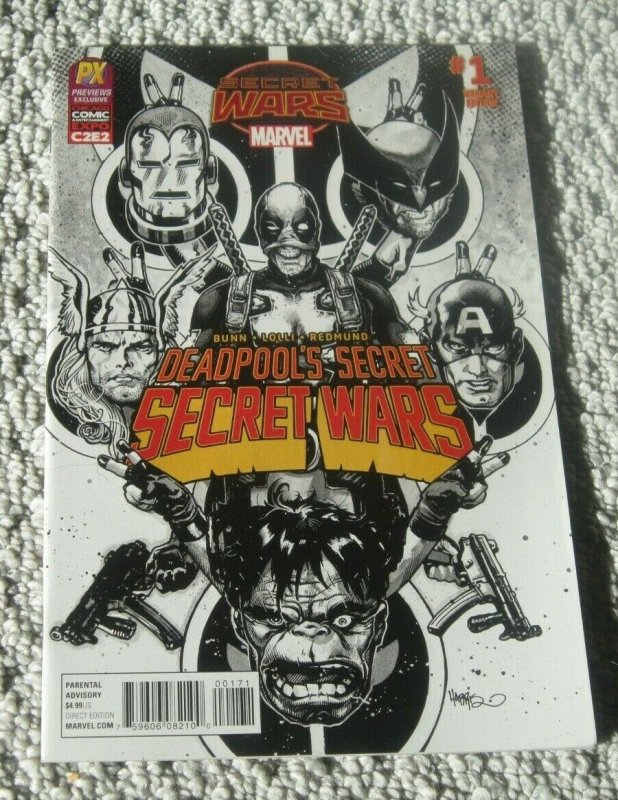 Deadpool's Secret Wars #1 NM 9.4 High Grade C2E2 Previews Exclusive Variant 2015 