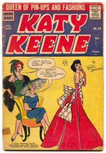 Katy Keene #44 1959- Fashions- missing centerfold