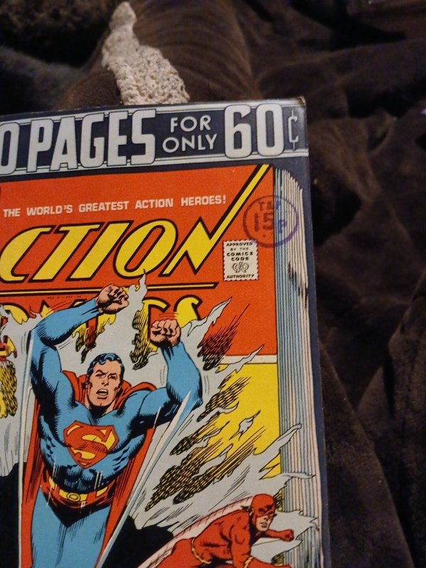 Action Comics #437 100 Page Giant DC Comics 1974 Bronze Age Superman Doll man