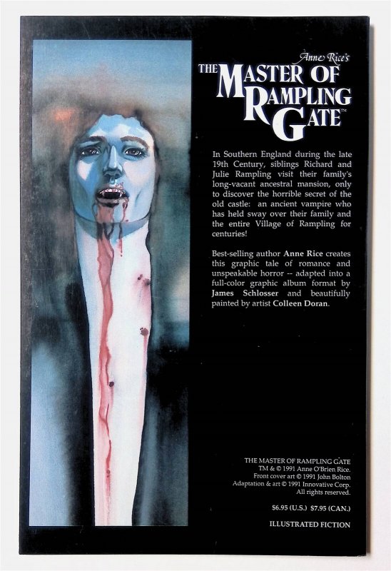 Master of Rampling Gate, The (Anne Rices #1 (June 1991, Innovation) 7.5 VF-