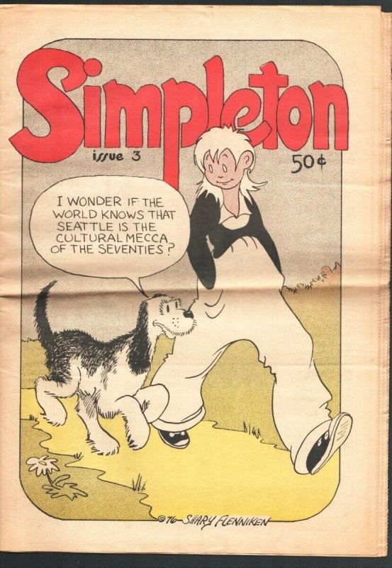 Simpleton #3 1975-Newspaper format-Dirty Duck by Bobby London-underground com...