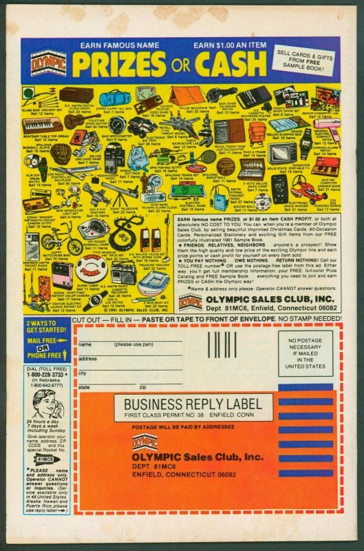 Raiders of the Lost Ark 1 FN+ 6.5 3845 Marvel 1981