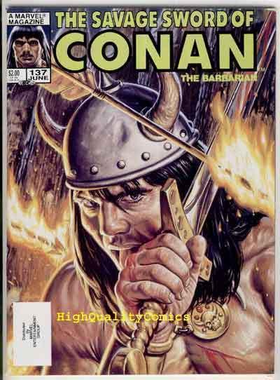 SAVAGE SWORD of CONAN #137, FN, Kull ,Conqueror, Ernie Chan, more SSOC in store