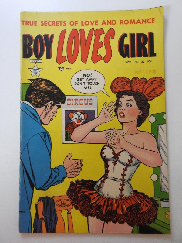 Boy Loves Girl #29 Rare Golden Age Romance! Sharp Fine- Condition!