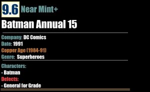 Batman Annual 15 (1991) NM+ DC Comics