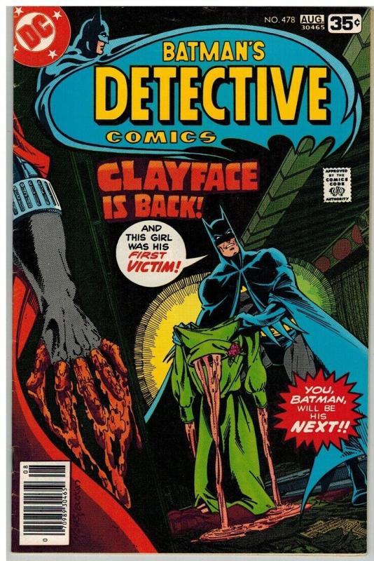 DETECTIVE 478 VG-F Aug. 1978 