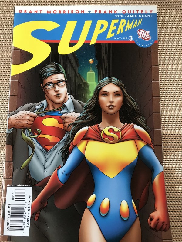 ALL-STAR SUPERMAN #3 : DC 7/06 NM-; SUPERWOMAN, Grant Morrison, Quitely art