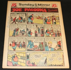 1949 Sunday Mirror Weekly Comic Section August 7th (Fine) Superman Lil Abner