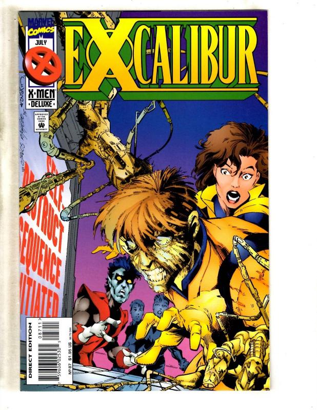 Lot Of 10 Excalibur Marvel Comic Books # 86 87 88 89 90 91 92 93 94 95 X-Men DB6