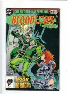 Green Arrow Annual #6 VF 8.0 DC Comics 1993 Mike Grell, Bloodlines