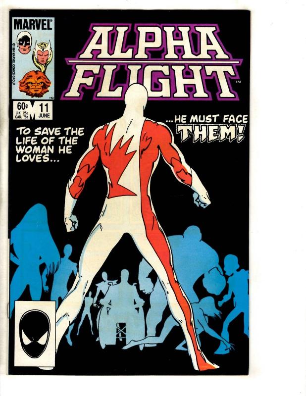 Lot Of 11 Alpha Flight Marvel Comic Books #10 11 12 13 14 15 16 17 18 19 20 CR34