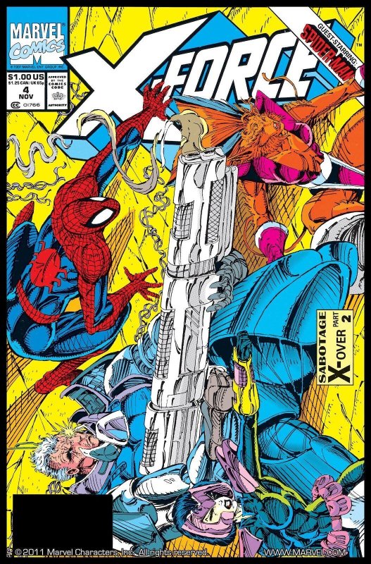 X-FORCE #04 (1991) ROB LIEFELD | DIRECT EDITION | 3RD APPEARANCE OF DEADPOOL