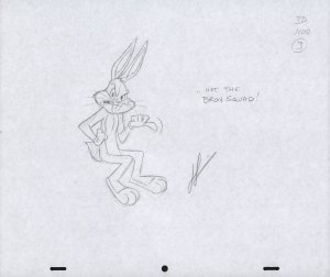 Bugs Bunny Animation Pencil Art - 3D-1100-3 - ...Not The Bron Squad!