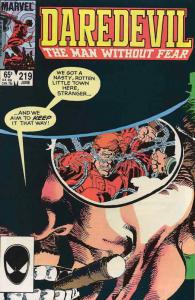 Daredevil #219 FN; Marvel | save on shipping - details inside