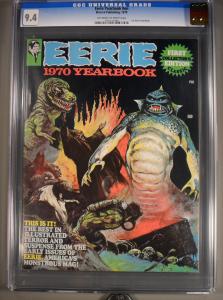 Eerie Yearbook #1970 (Warren, 1970) CGC NM 9.4 Off-white to white pages.