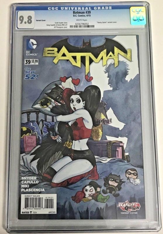 BATMAN#39 CGC 9.8 HARLEY QUINN VARIANT DC COMICS THE NEW 52!