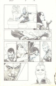 Secret Wars #6 p.15 Captain Marvel Carol Danvers & Mister Sinister by Esad Ribic