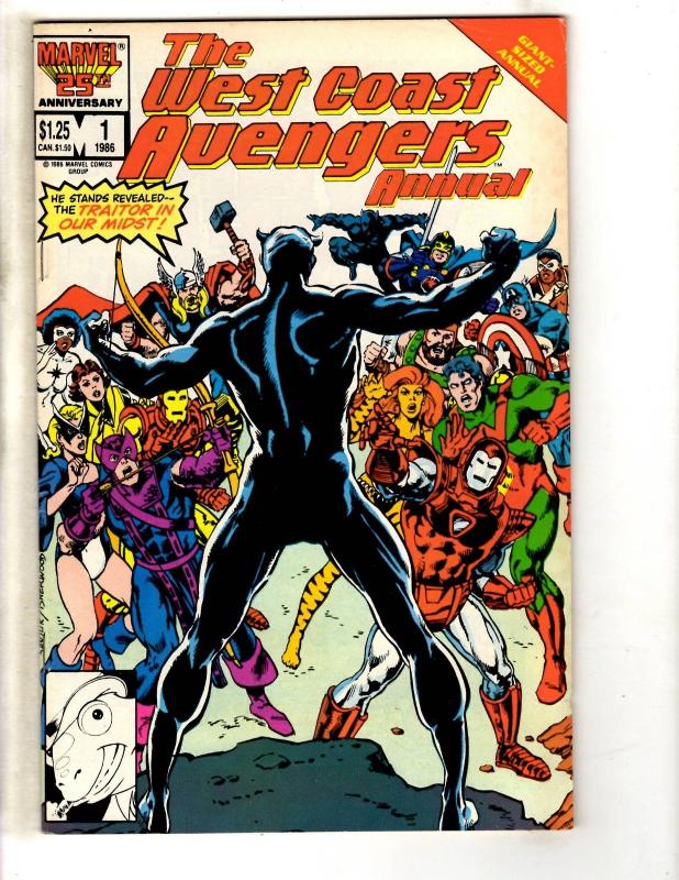 Lot Of 8 West Coast Avengers Marvel Comic Books # 1 6 42 43 44 45 46 + Ann 1 RJ5