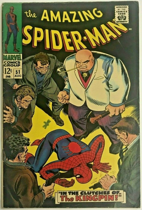 AMAZING SPIDER-MAN#51 FINE MINUS 1967 MARVEL SILVER AGE COMICS