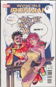 Invincible Iron Man #4 Variant Cover (2016) Iron Man