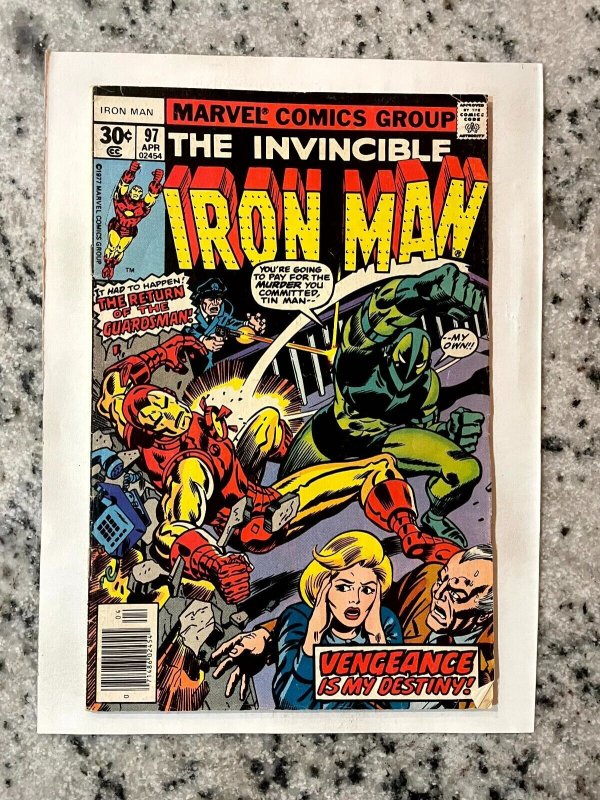 Iron Man # 97 VF Marvel Comic Book War Machine Avengers Hulk X-Men 7 J874