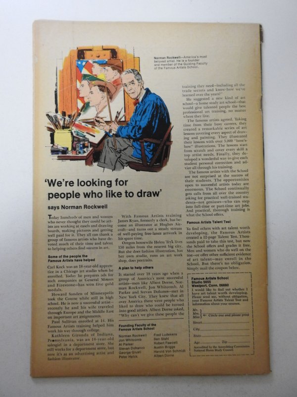 Strange Tales #166 (1968) VG Condition ink fc, 1/2 in spine split