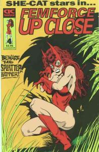 Femforce Up Close #4 VF ; AC | She-Cat