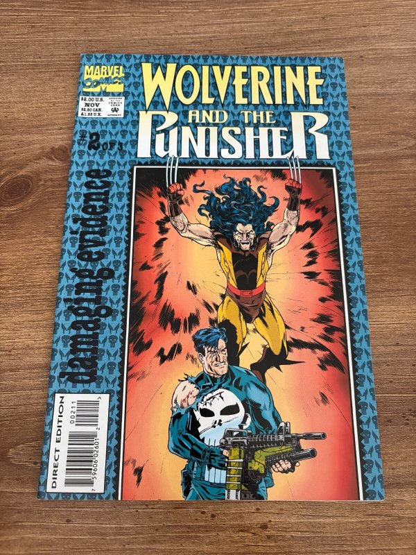 Lot Of 3 Wolverine & The Punisher Marvel Comic Books # 1 2 3 VF-NM 14 J441