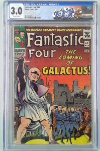 FANTASTIC FOUR (1961) #48 CGC 3.0 1ST APPEARANCE GALACTUS SILVER SURFER (SLAB...