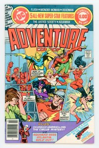 Adventure Comics #461 Jim Aparo Joe Staton Flash Aquaman Wonder Woman JSA NM