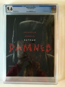 BATMAN DAMNED UNCENSORED CGC 9.6 W / 1'ST DC BLACK LABEL COVER