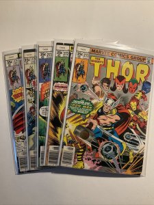 Thor 271-275 Lot Run Set Very Fine vf 8.0 Marvel