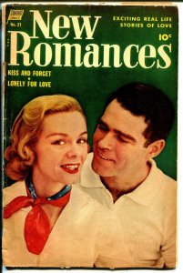 New Romances #21 1954-Standard-final issue-fabulous art-photo cover-G