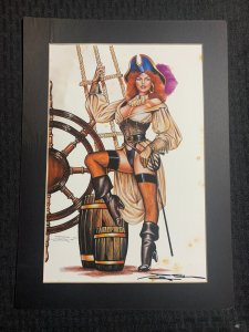 1997 JERICHO 10x14 Print by Douglas Shuler VG 4.0 SIGNED & Matted