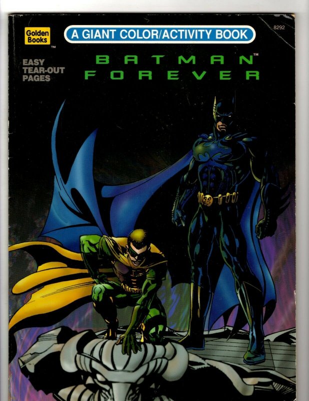 VINTAGE 1995 Batman Forever Coloring Book (13/70 Pages Colored)