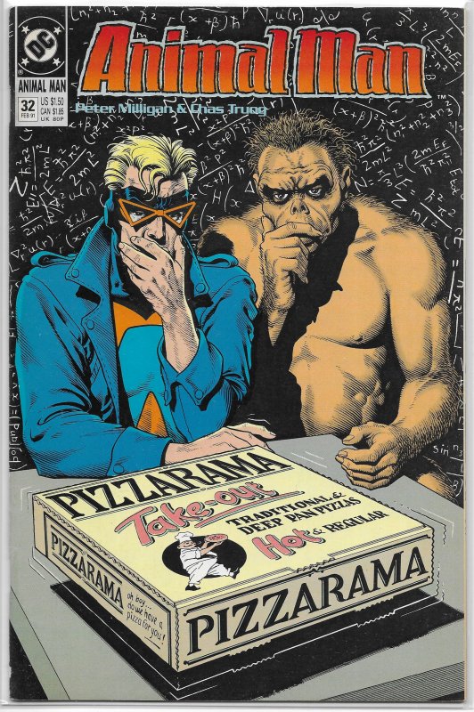 Animal Man (vol. 1, 1988) #32 FN Milligan/Truog, Bolland cover, Schrodinger