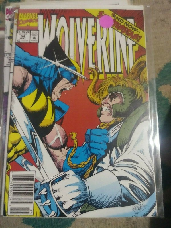 WOLVERINE # 54 1992 MARVEL SHATTERSTAR  X-FORCE XMEN MUTANTS MOJO 