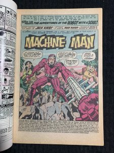 1978 MACHINE MAN The Living Robot #1 FN+ 6.5 Marvel Comics / Jack Kirby
