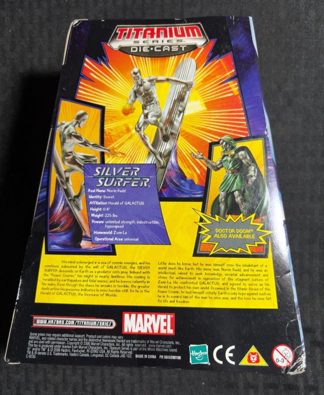 2006 SILVER SURFER Titanium Series Die-Cast Action Figure MIB Marvel Legends