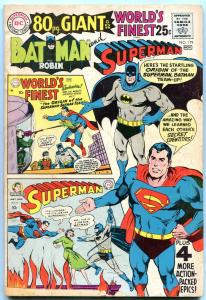 WORLDS FINEST #179 1968-BATMAN-SUPERMAN-80 PAGE GIANT G/VG