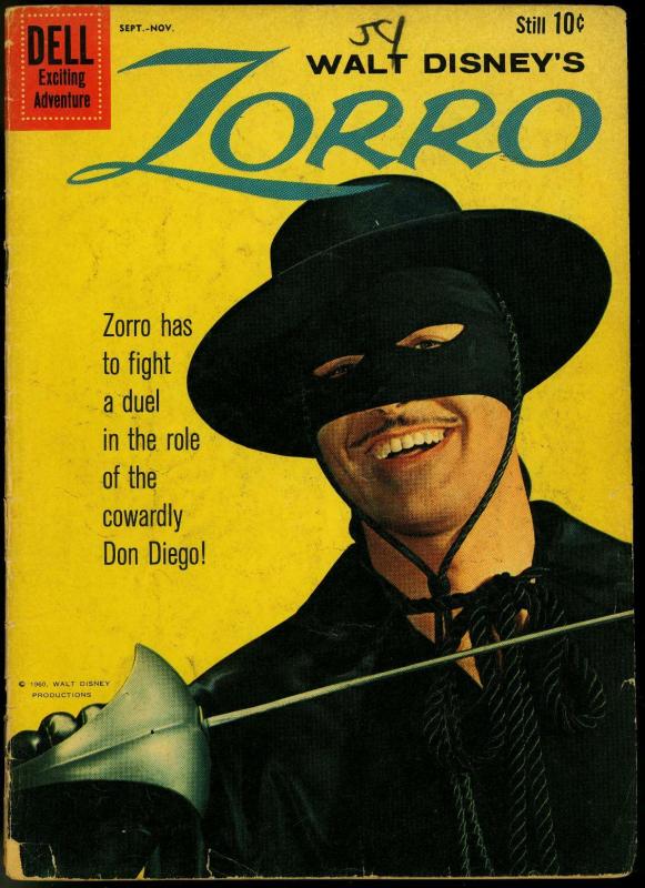 Zorro Comics #11 1959- Dell Disney TV Guy Williams G