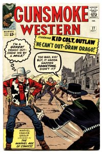 GUNSMOKE WESTERN #77-1963-JACK KIRBY COVER & STORY-MARVEL High Grade VF+