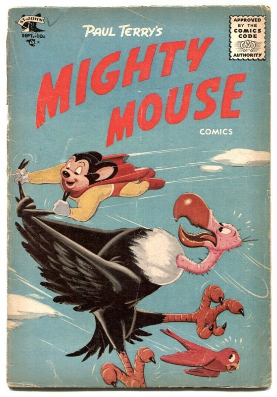 Mighty Mouse #65 1955- wild vulture cover G/VG