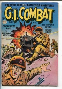 G.I. COMBAT #22-1955-QUALITY-MACHINE GUN-KOREAN WAR-good/vg