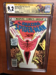 Amazing Spider-Man Annual #16 CPV (CGC SS 9.2) Signed By John Romita Jr!!