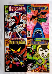 NIGHTCRAWLER #1-4 COMBO SALE WHITE PAGES 1985 DAVE COCKRUM ART NM/NM+