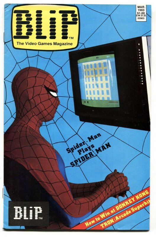 Blip #2-Marvel Video game magazine 1983-SPIDER-MAN cover