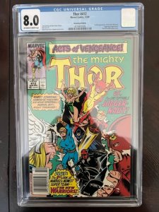 The Mighty Thor #412 (1989) - CGC 8.0 - 1st New Warriors!