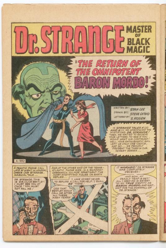 Strange Tales #114 VG+ 4.5 1st Silver-Age Captain America; pre-dates Avengers #4